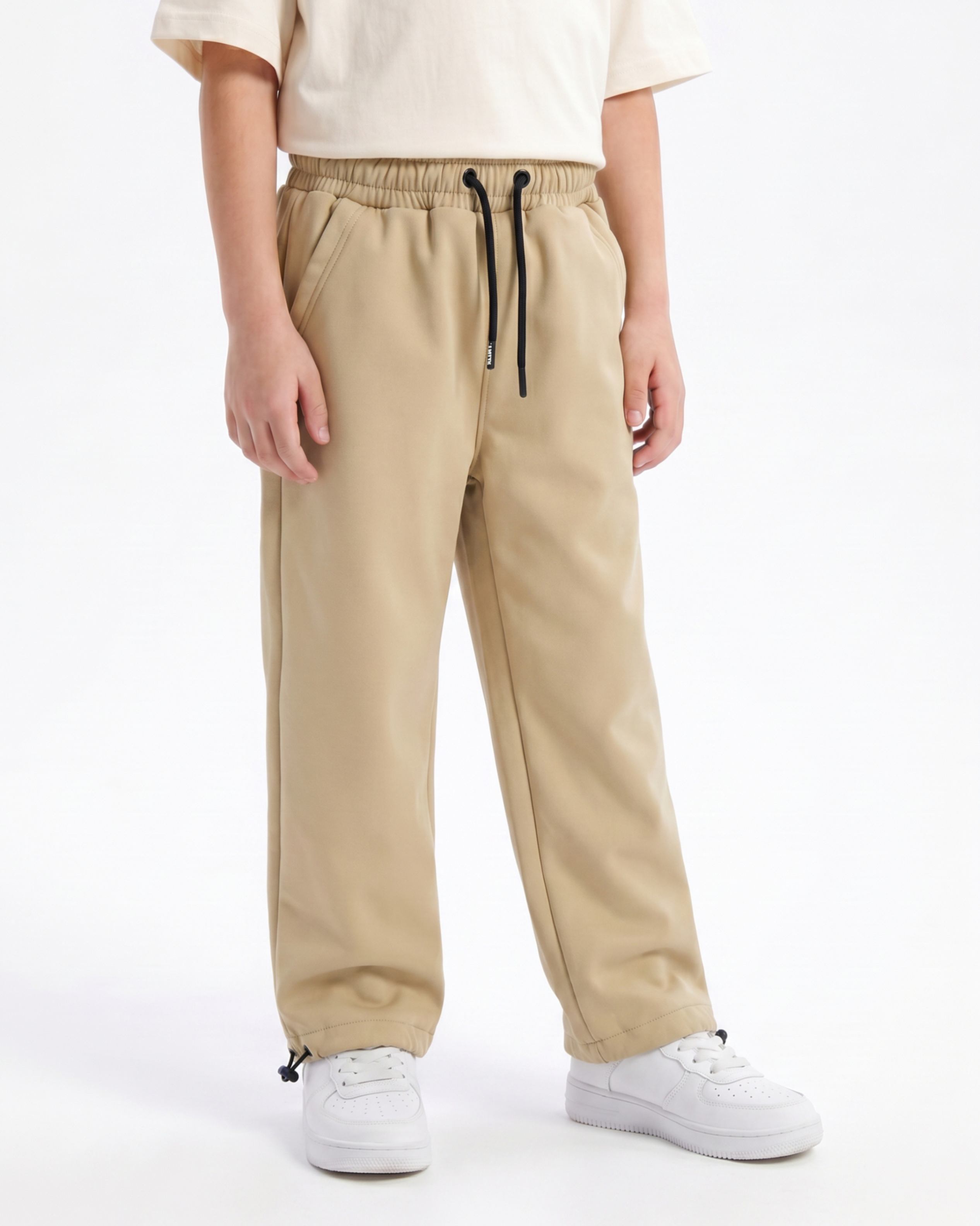Biege Tech Fleece Tracks - Kids