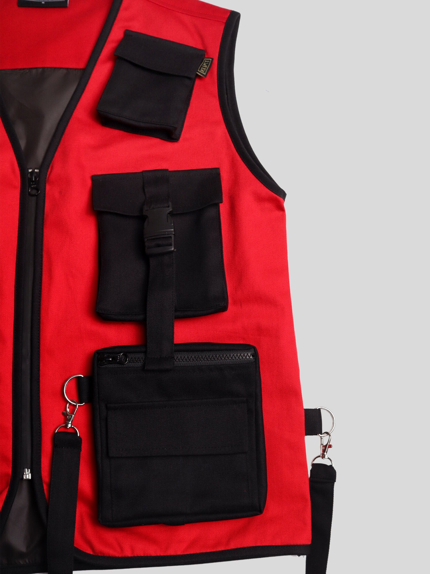 Black & Red Tactical Vest - V4