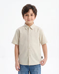 Beige Linen Shirt - Kids