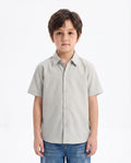 Grey Linen Shirt - Kids