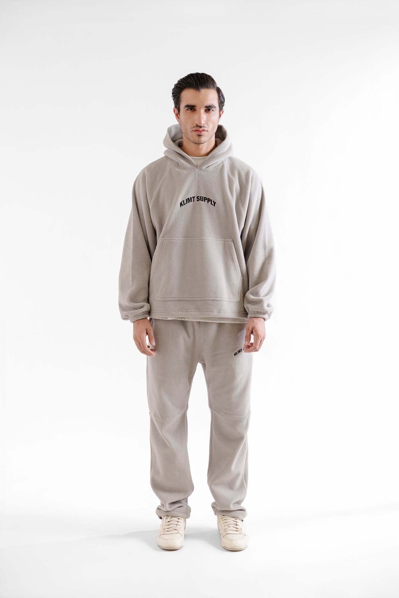 Straight Fit Fleece Tracks - Grey