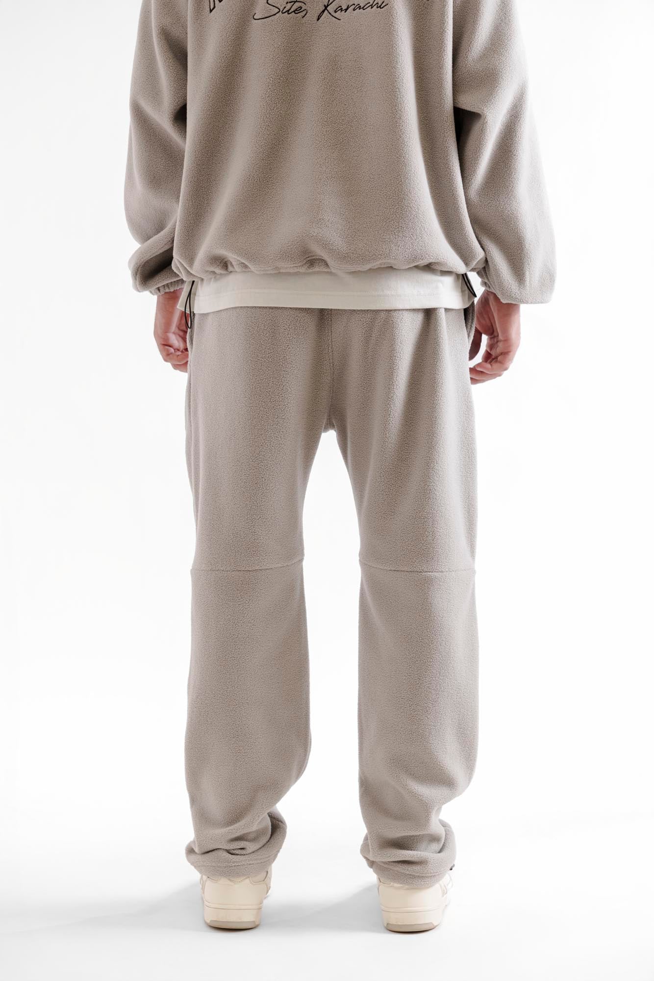 Straight Fit Fleece Tracks - Grey