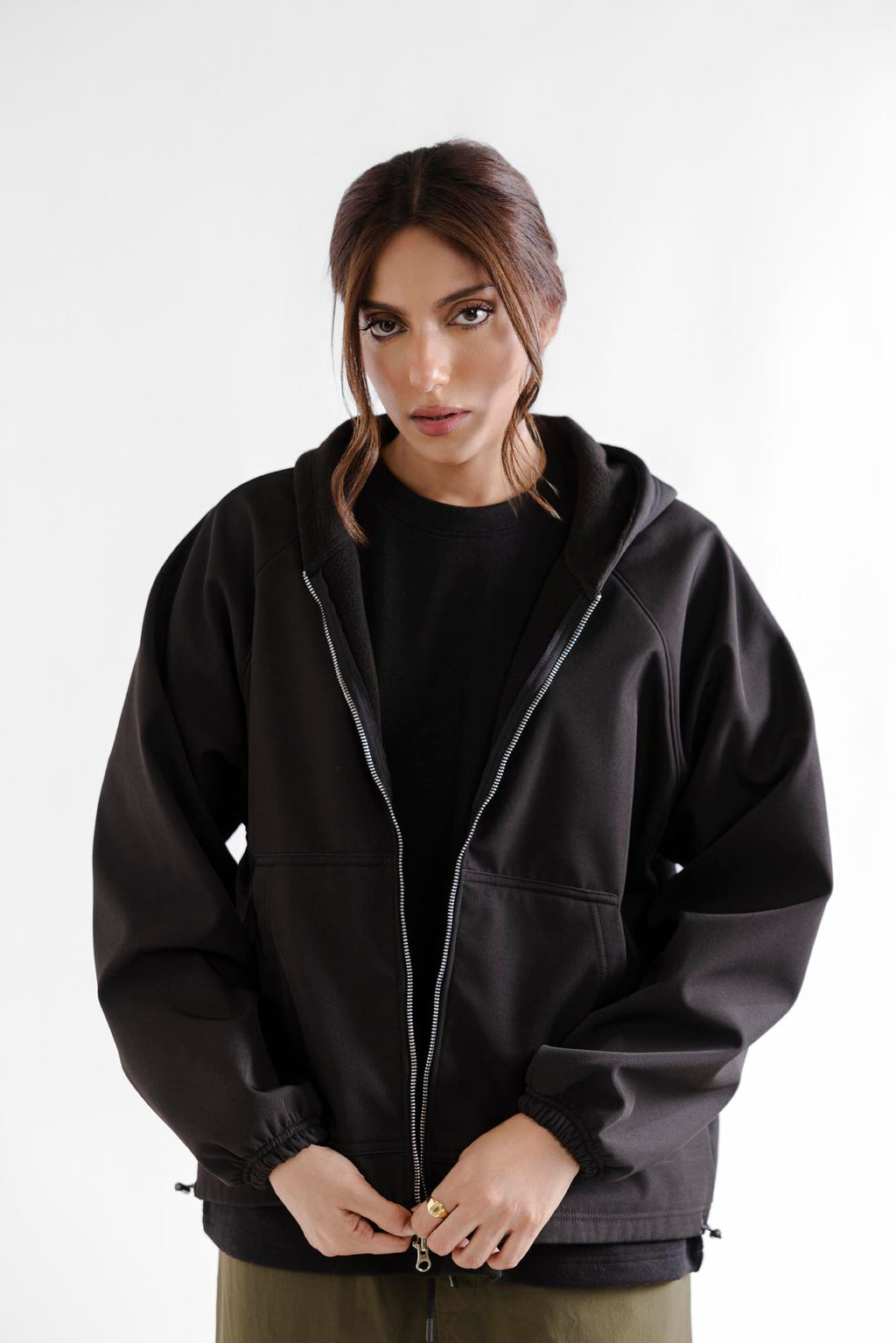 Perfect Zipper Hoodie - Black