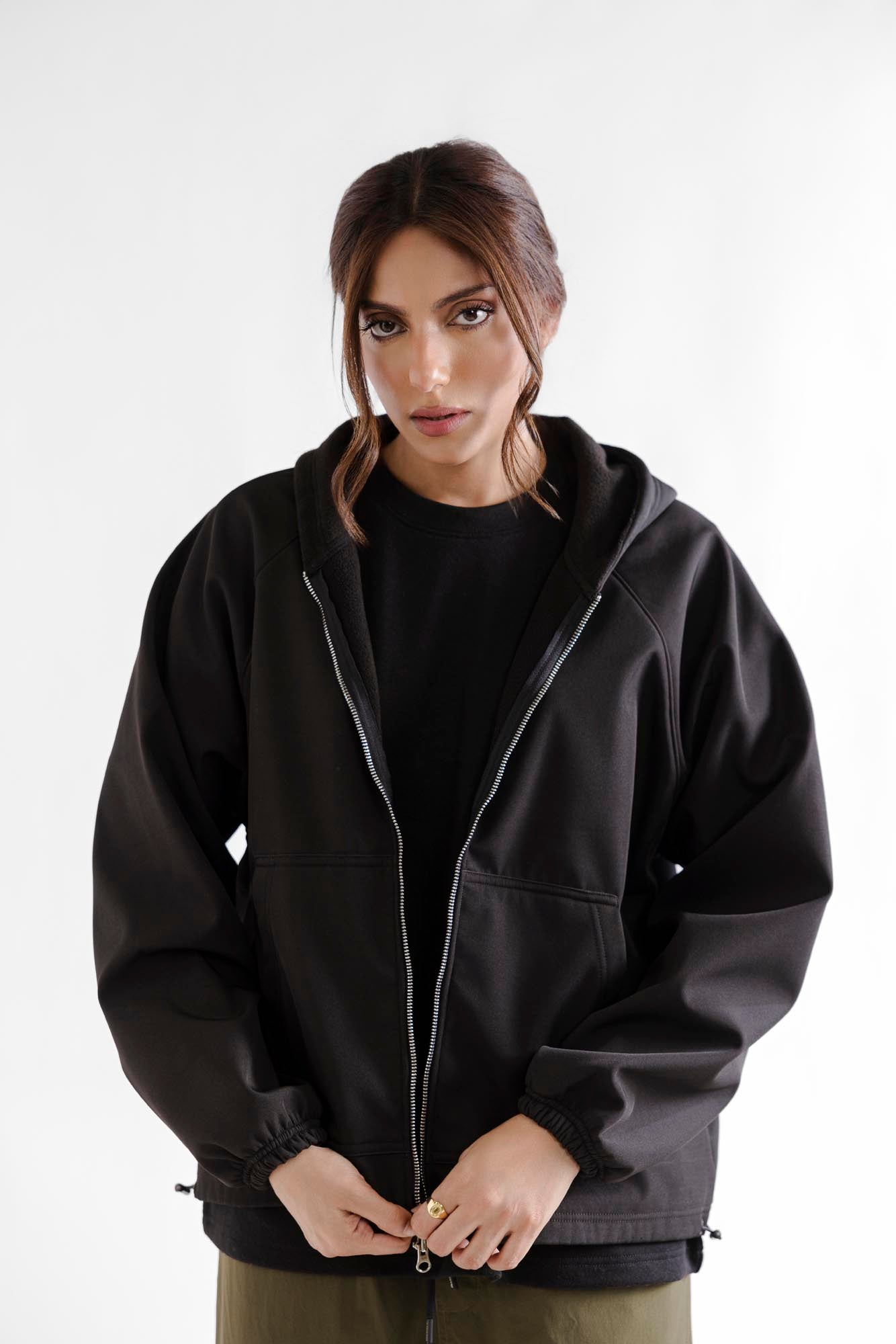 Perfect Zipper Hoodie - Black