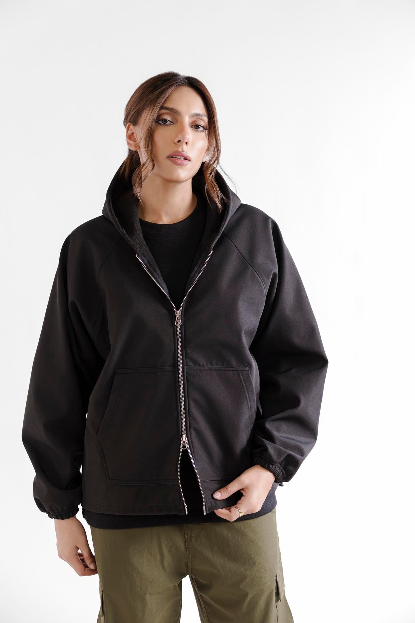 Perfect Zipper Hoodie - Black