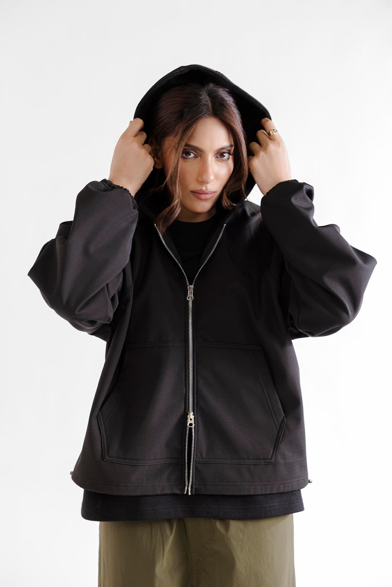 Perfect Zipper Hoodie - Black