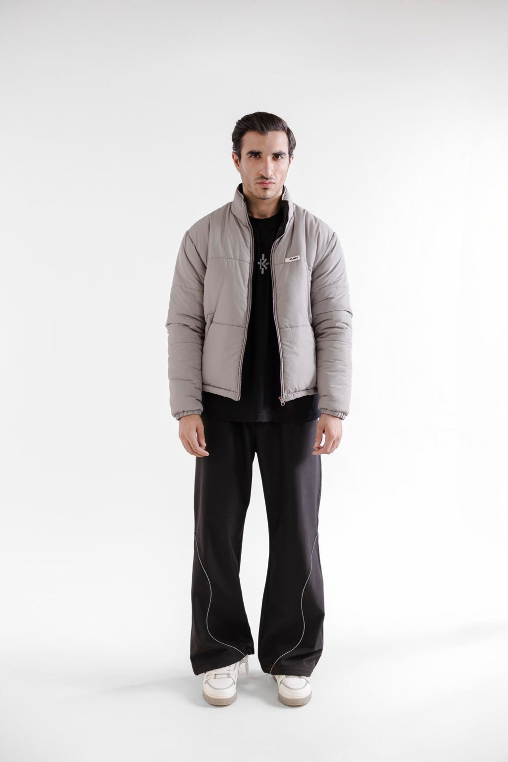 Cement Puffer Jacket