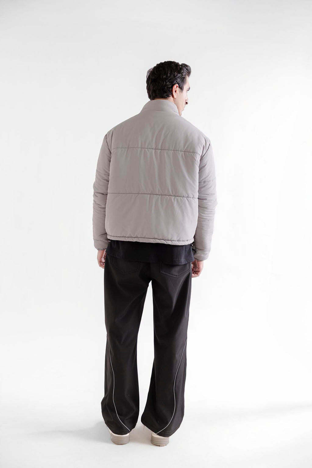 Cement Puffer Jacket