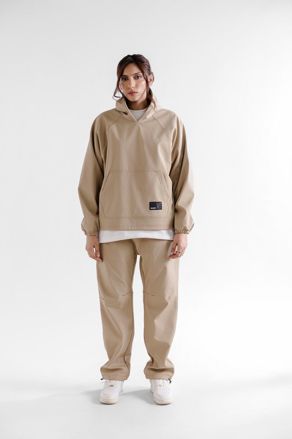 Water Repellent Tech Fleece Tracks - Beige