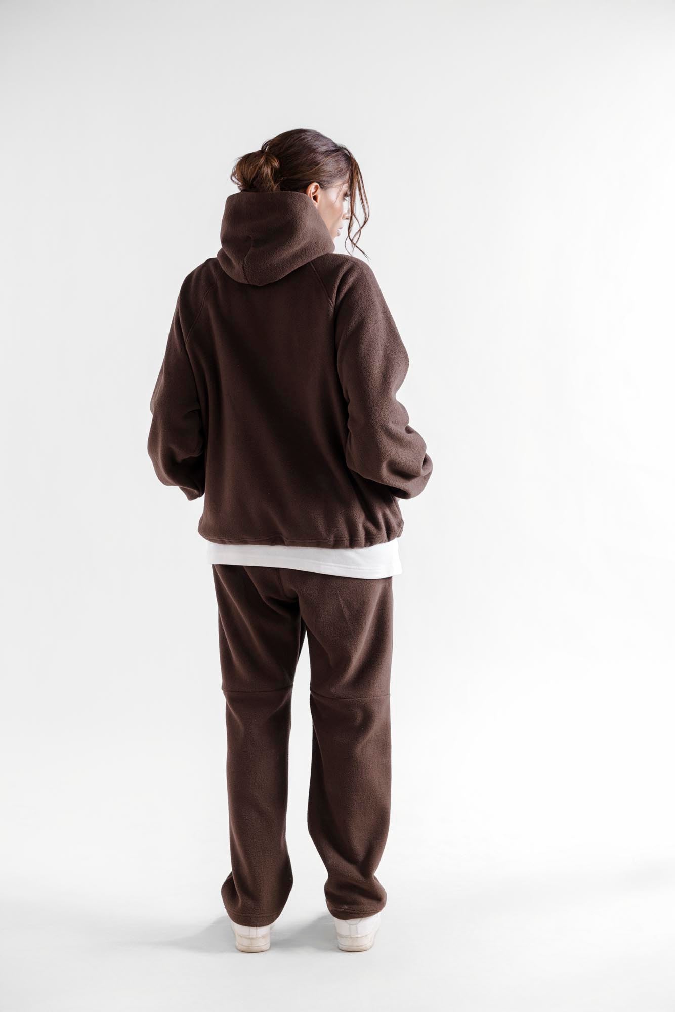 Klimt Fleece Hoodie - Brown