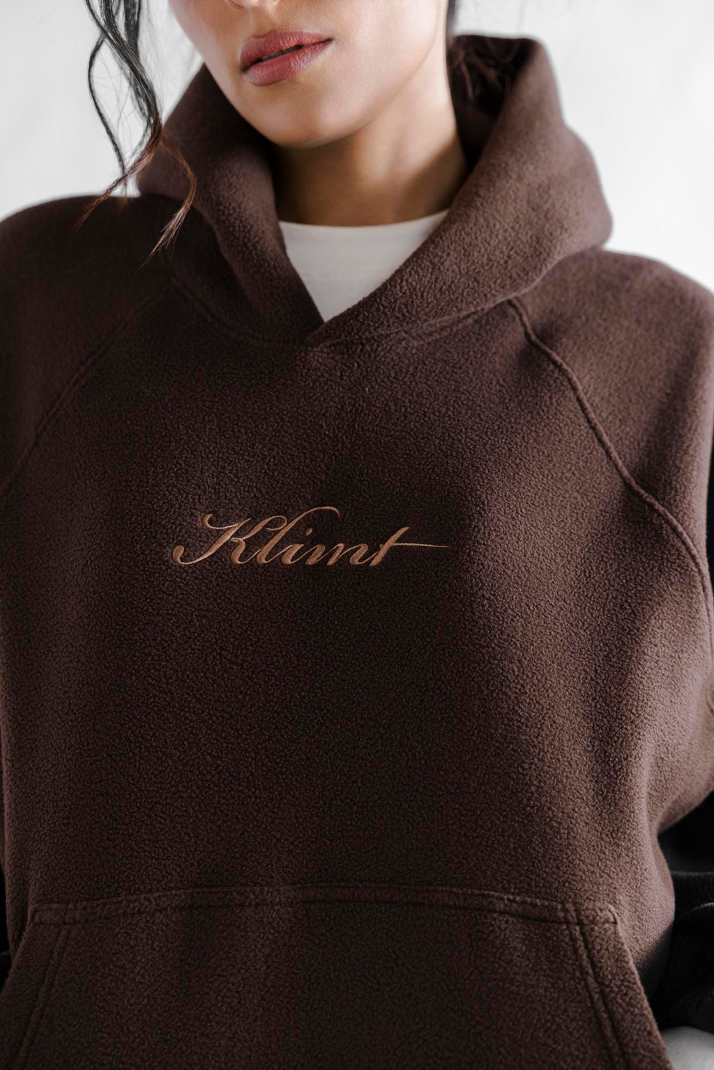 Klimt Fleece Hoodie - Brown