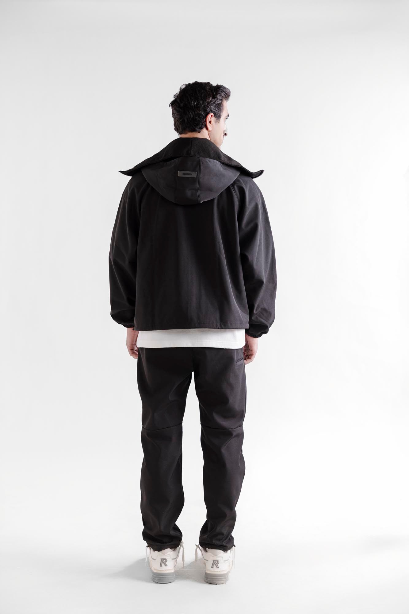 Water Repellent Tech Fleece Tracks - Black
