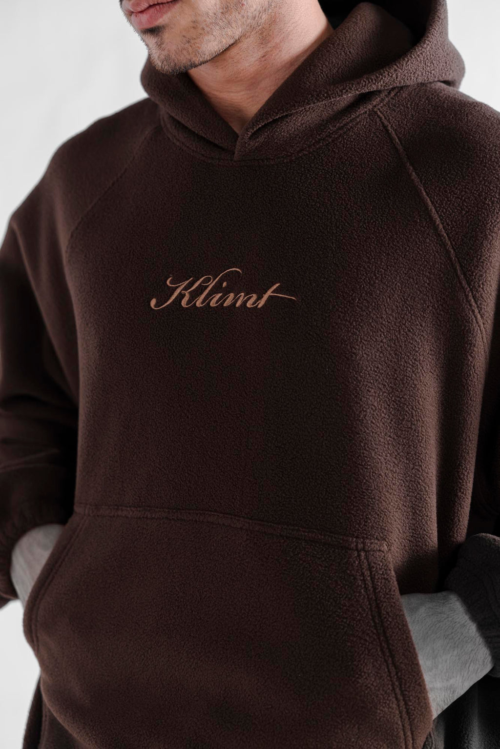 Klimt Fleece Hoodie - Brown