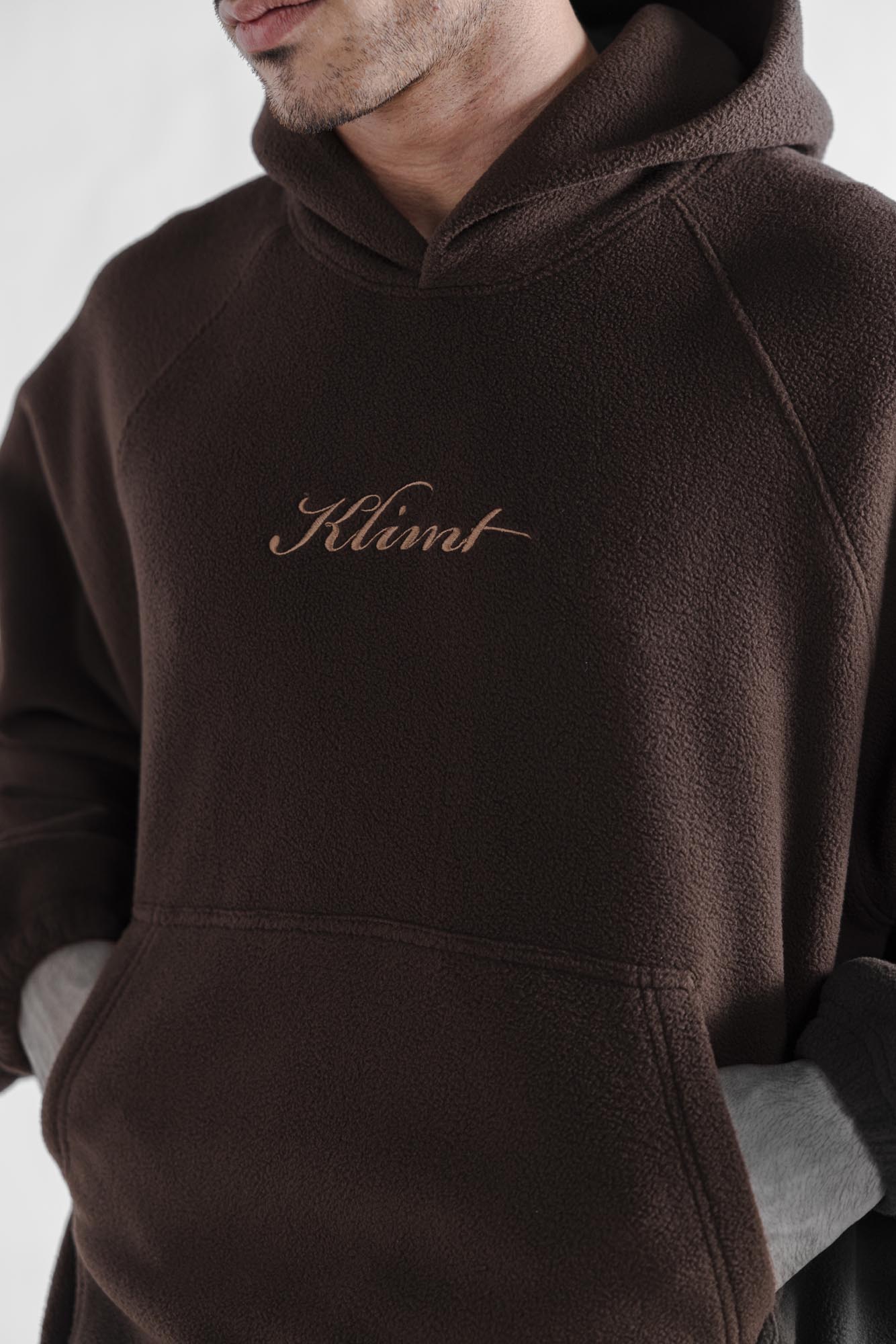 Klimt Fleece Hoodie - Brown