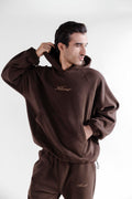Klimt Fleece Hoodie - Brown