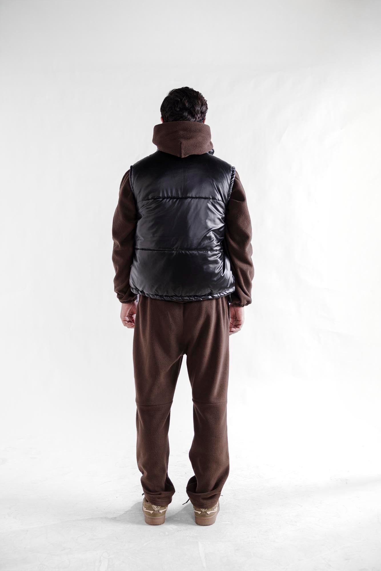 Straight Fit Fleece Tracks - Brown