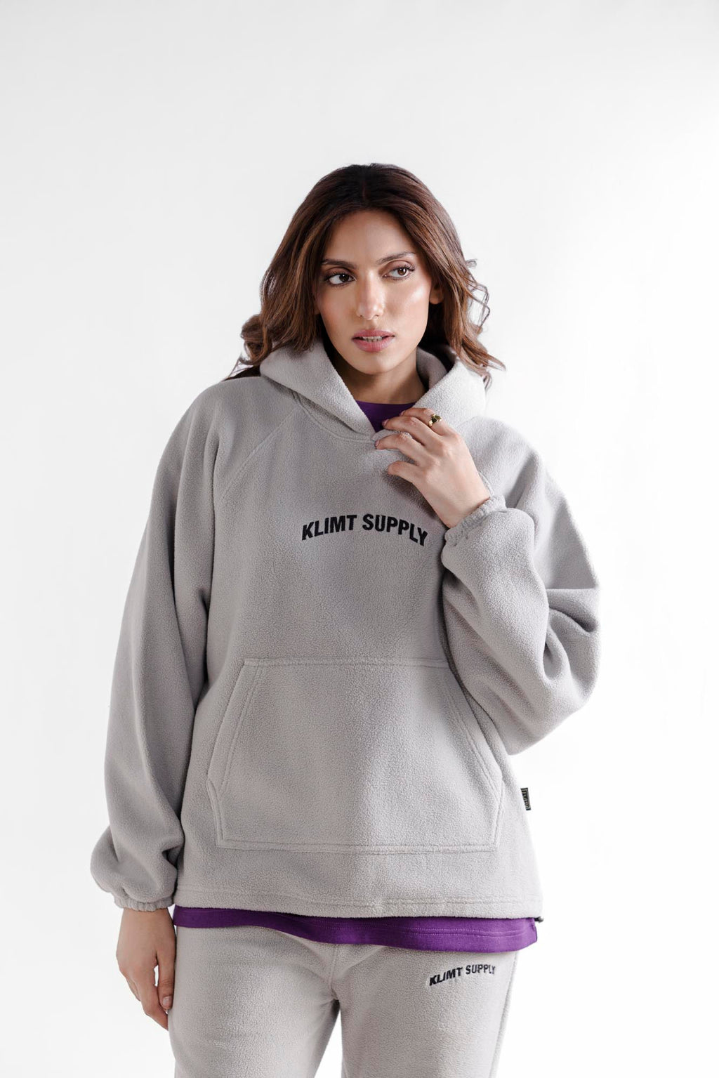 Klimt Fleece Hoodie - Grey