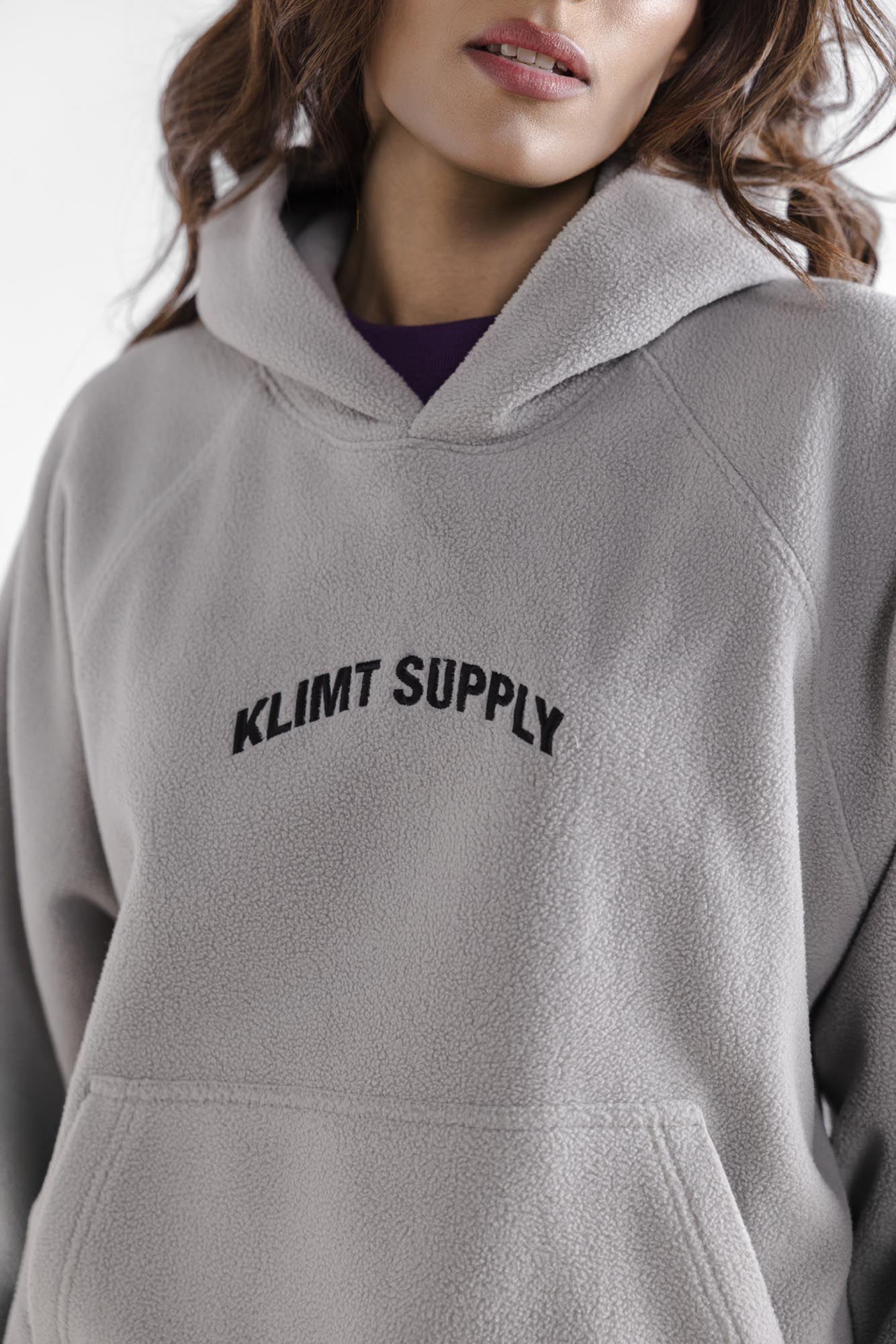 Klimt Fleece Hoodie - Grey