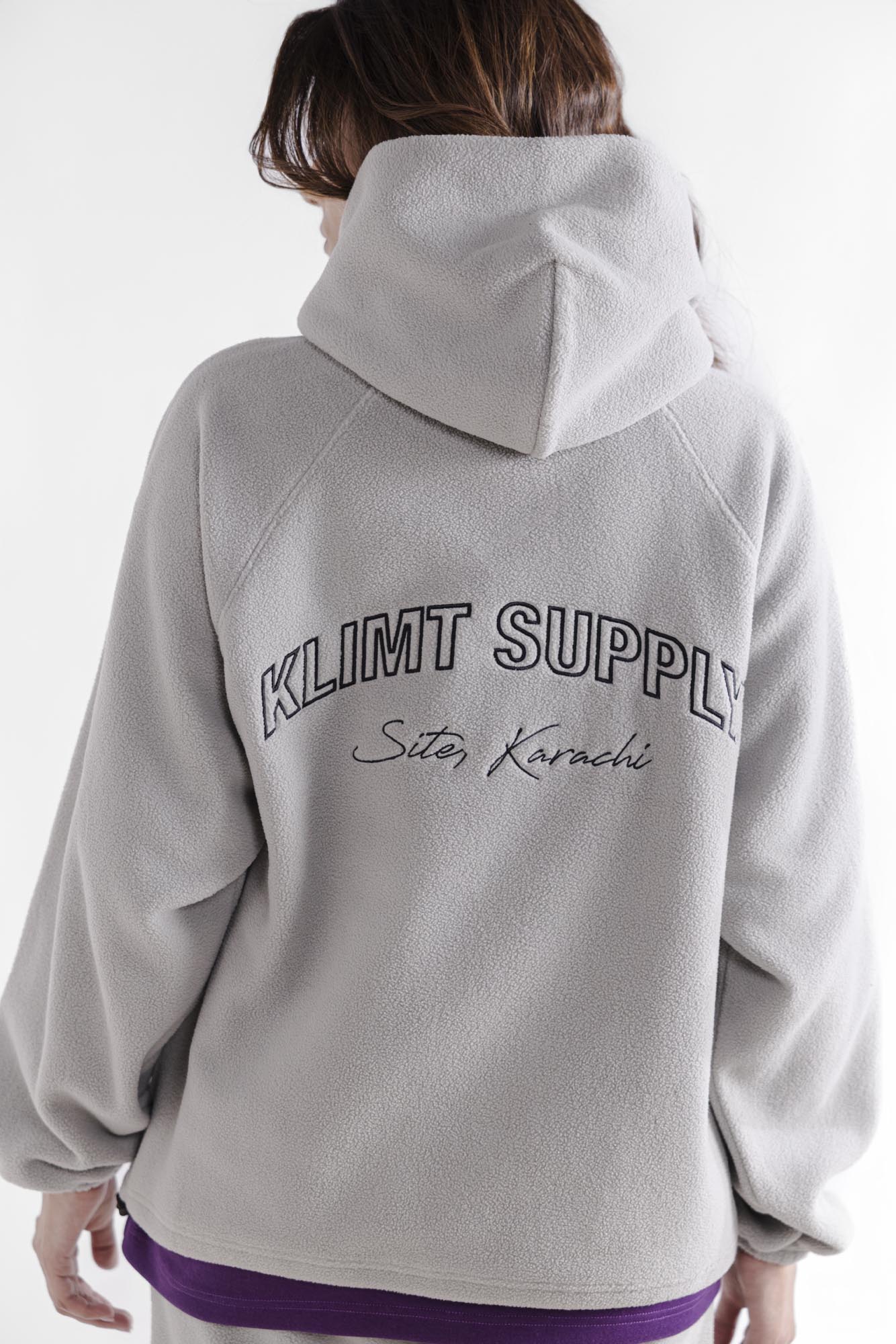 Klimt Fleece Hoodie - Grey