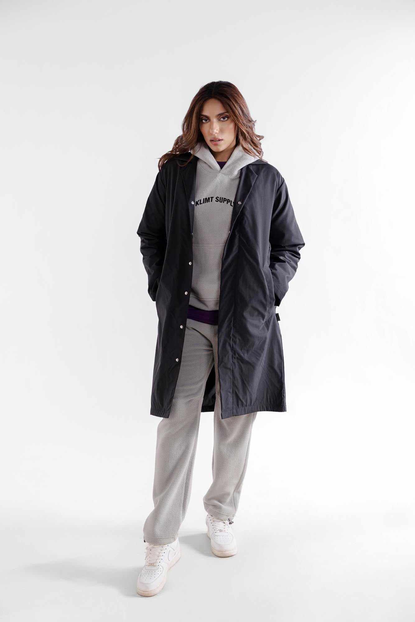 Straight Fit Fleece Tracks - Grey