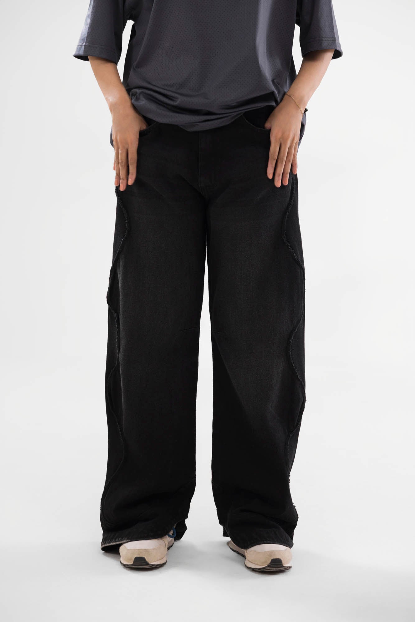 Wavy Denim Jeans