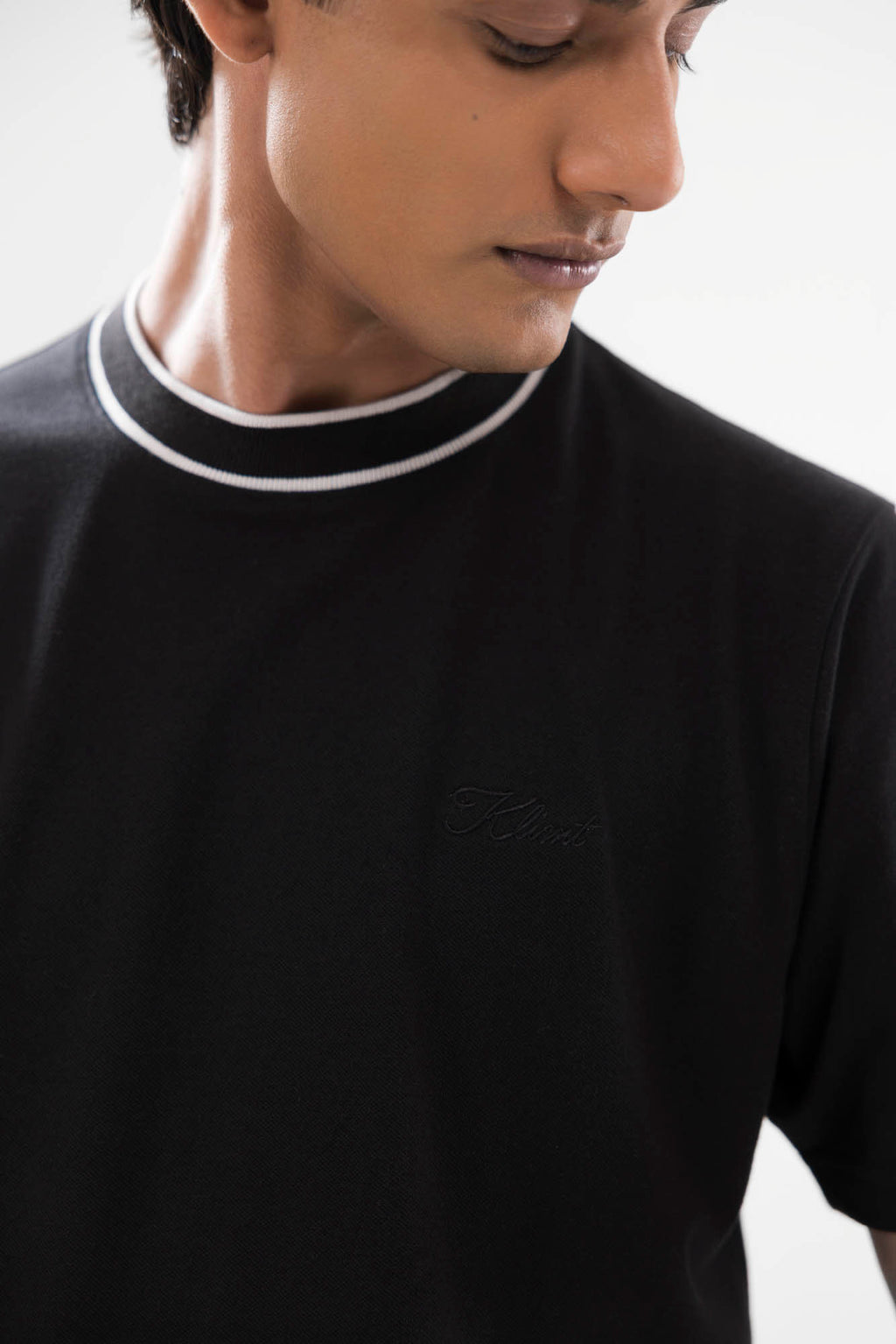 Stripe Collar Essential Tshirt - 3 Colours
