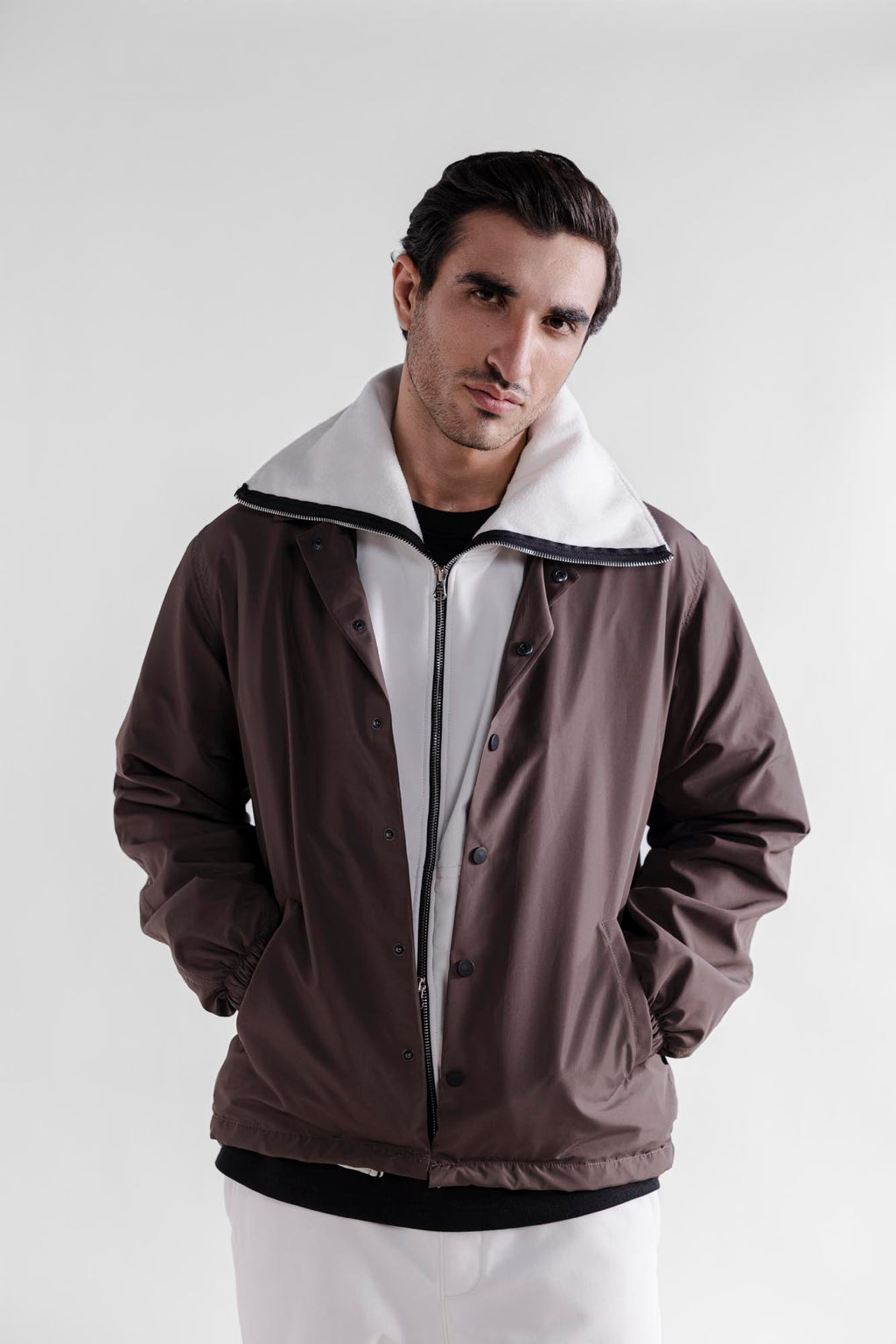 Letterman Shacket - 2 Colours