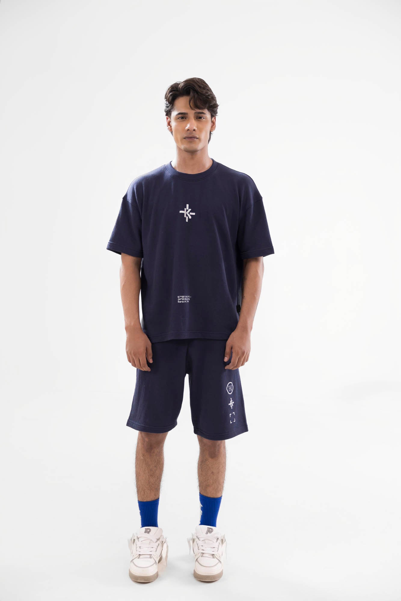Emblem Tshirt - Indigo Blue
