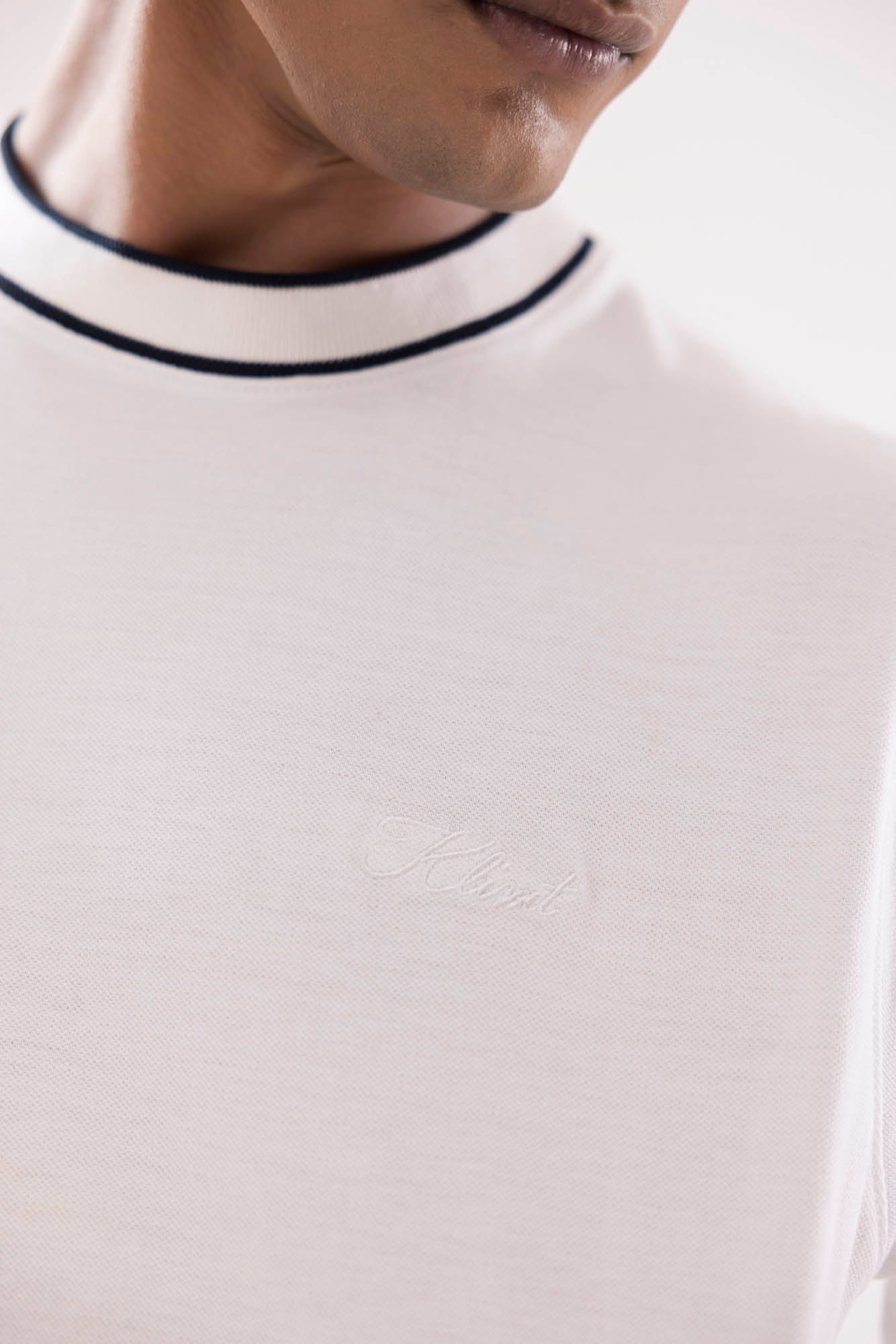 Stripe Collar Essential Tshirt - 3 Colours