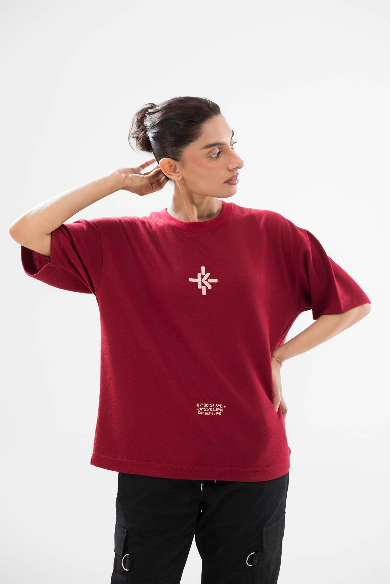 Emblem Tshirt - Burgundy