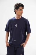 Emblem Tshirt - Indigo Blue