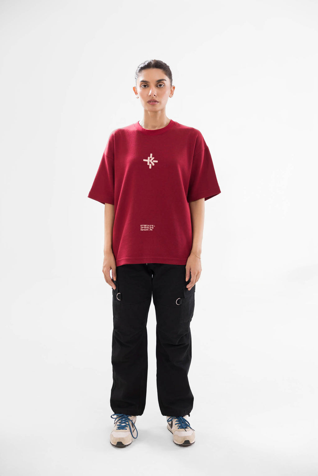 Emblem Tshirt - Burgundy