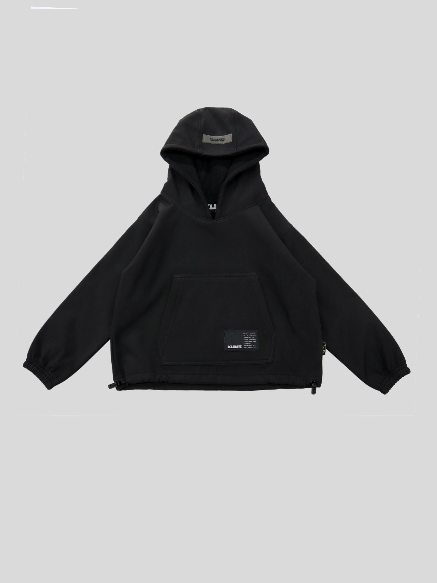 Black Tech Fleece Hoodie - Kids