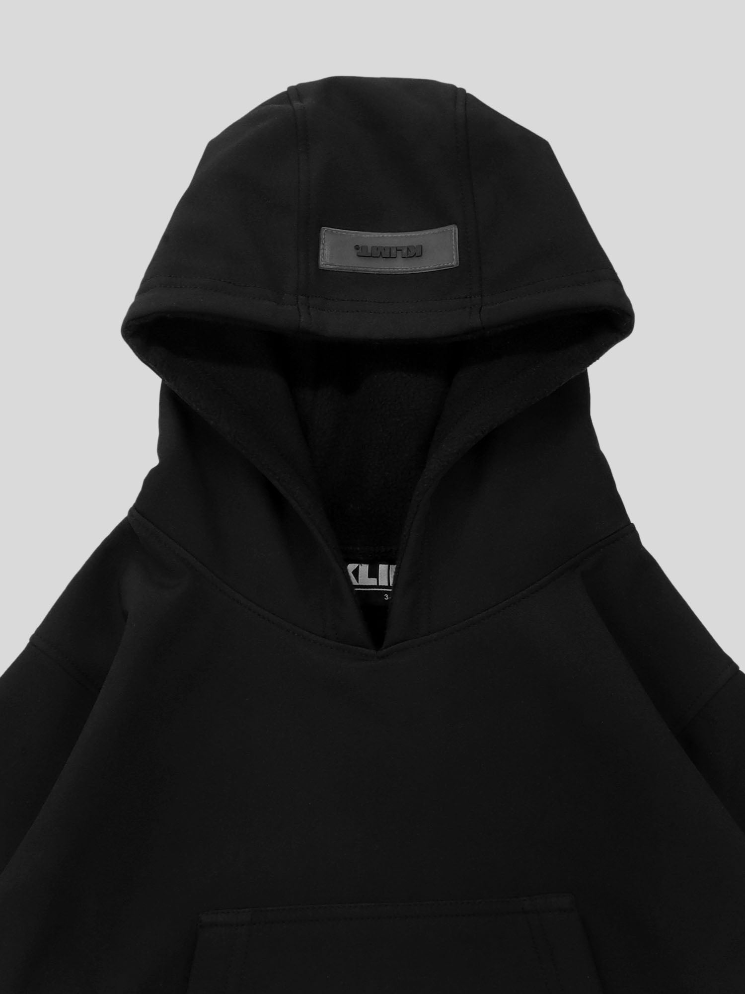 Black Tech Fleece Hoodie - Kids