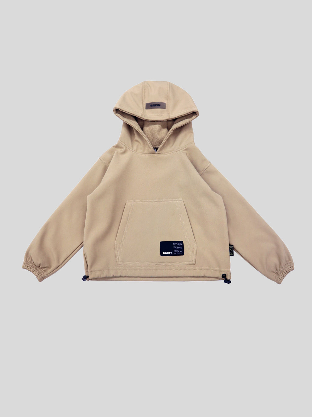 Beige Tech Fleece Hoodie - Kids