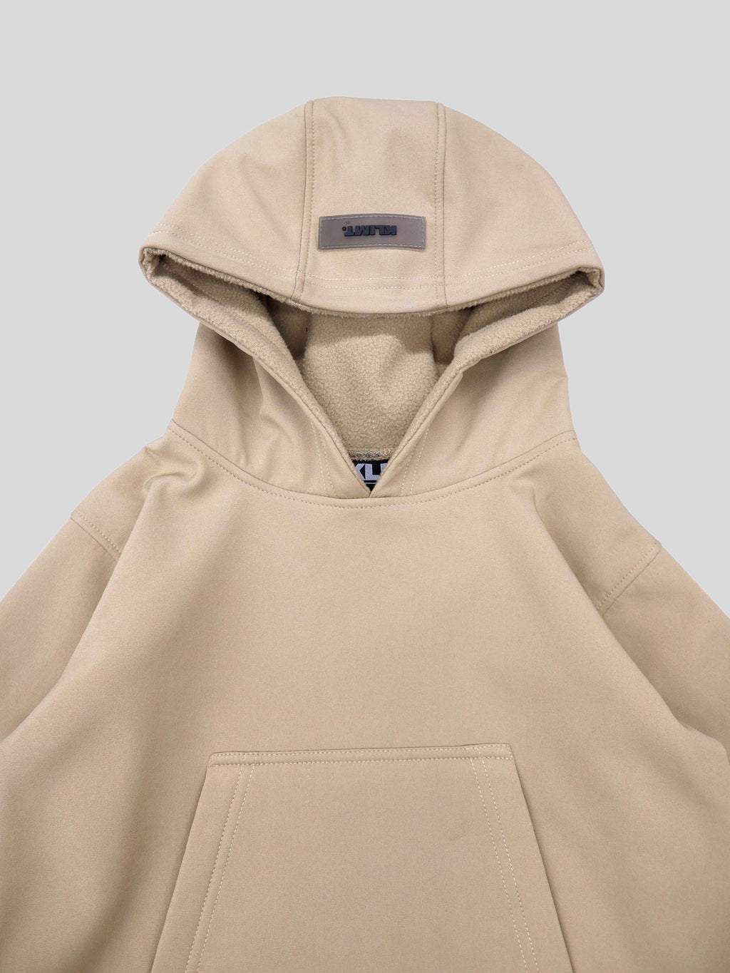 Beige Tech Fleece Hoodie - Kids