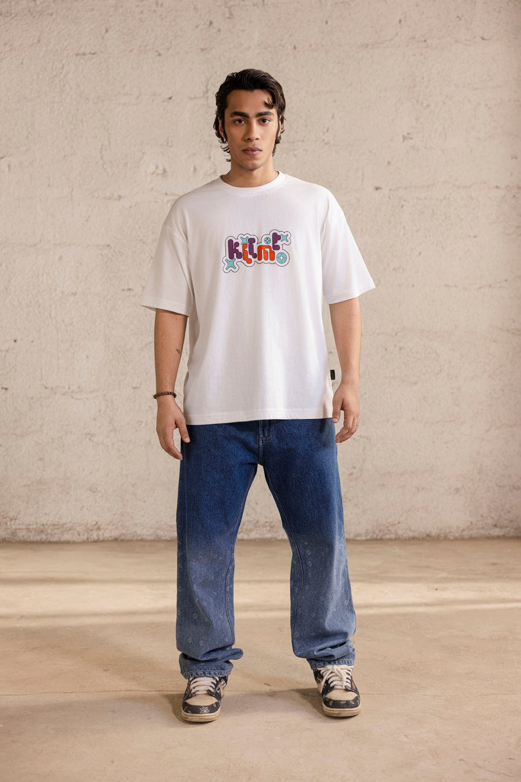 Faded Symbols Denim Jeans
