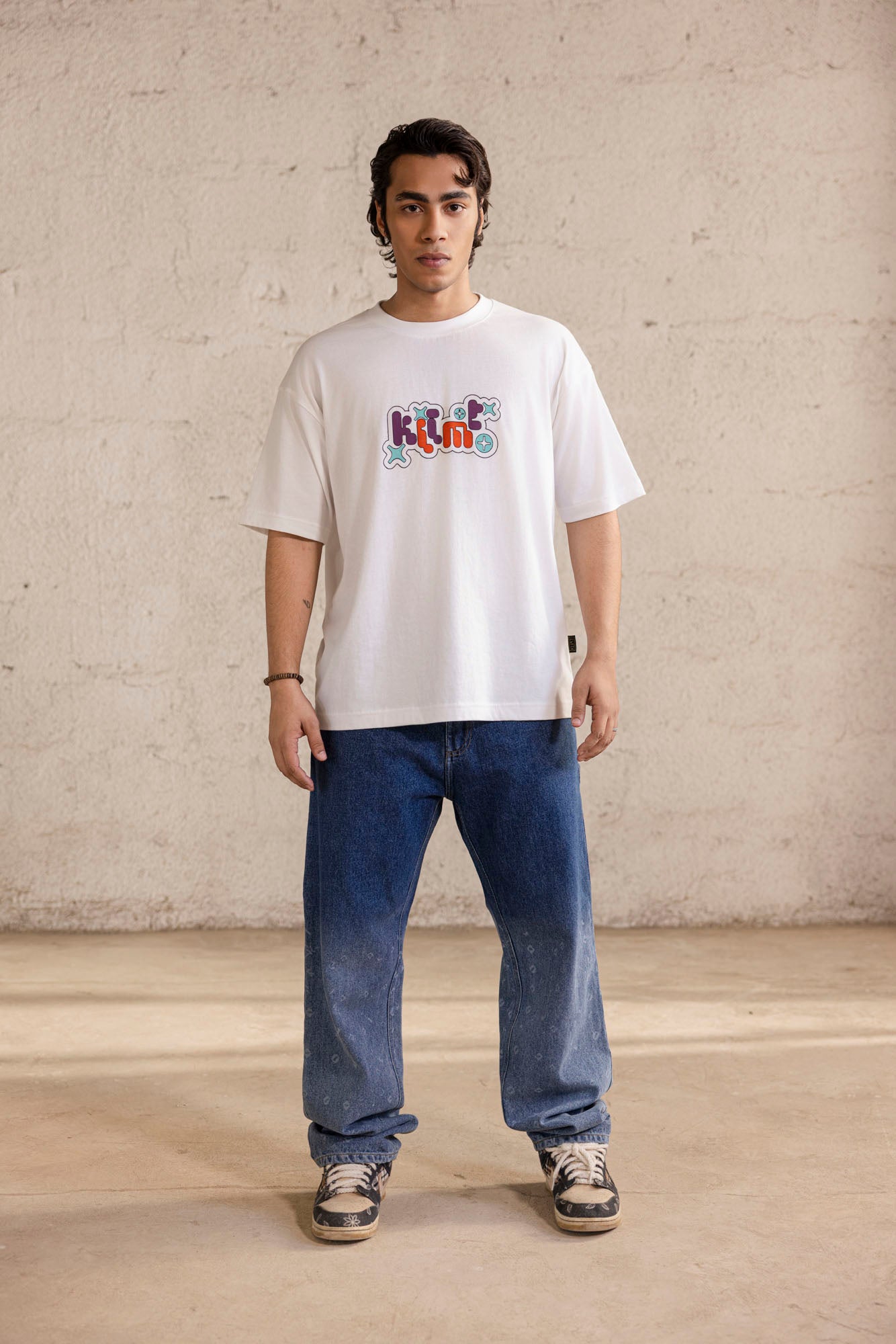 Faded Symbols Denim Jeans