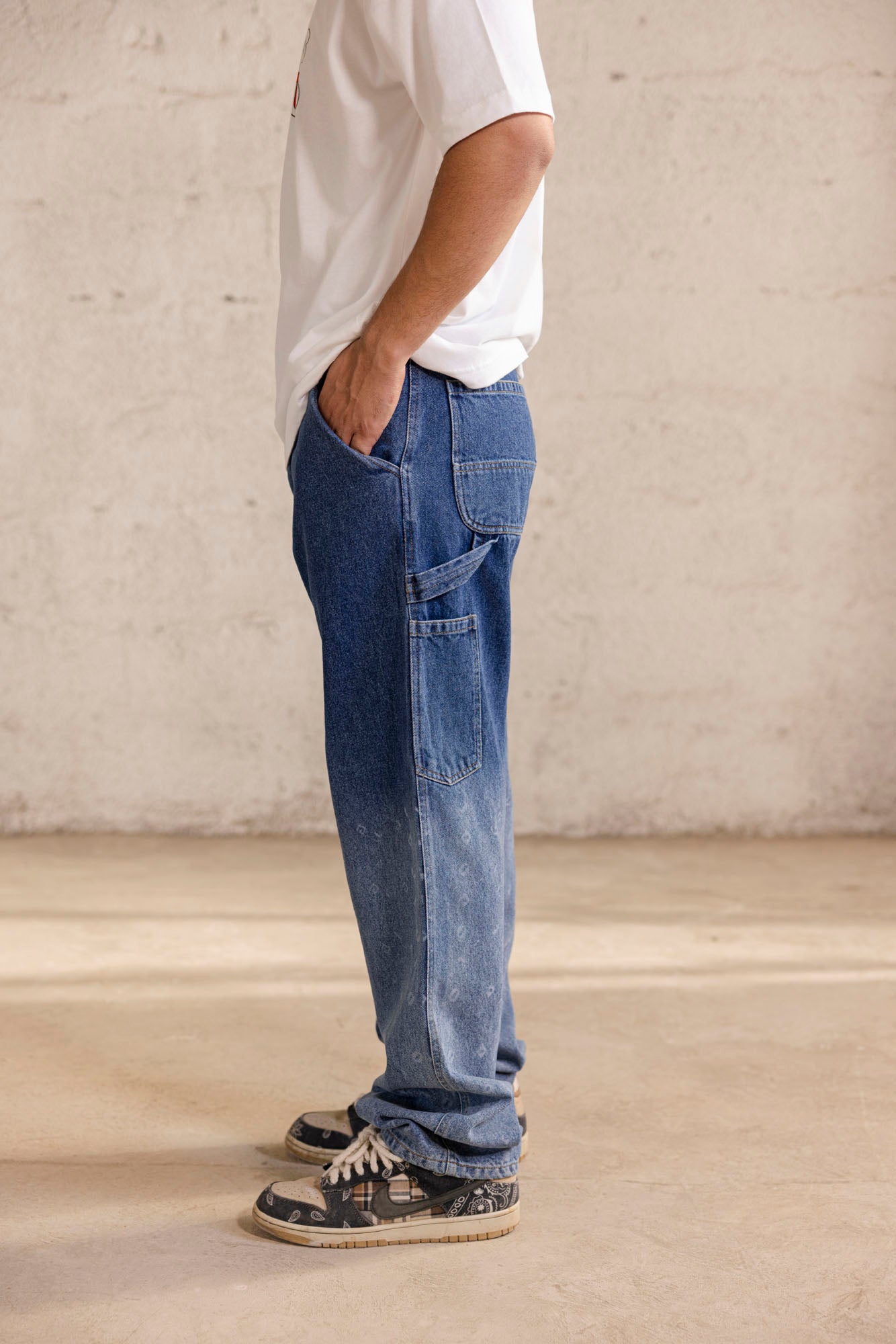 Faded Symbols Denim Jeans