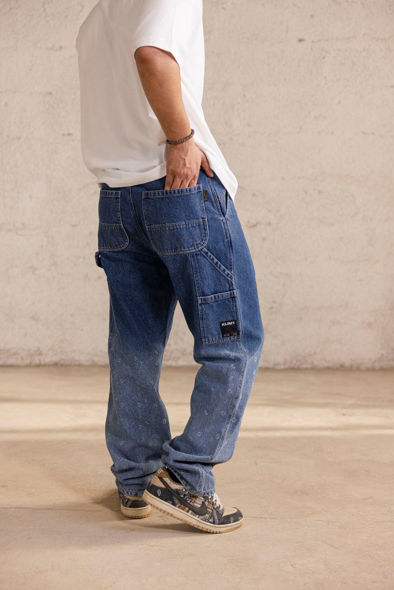 Faded Symbols Denim Jeans