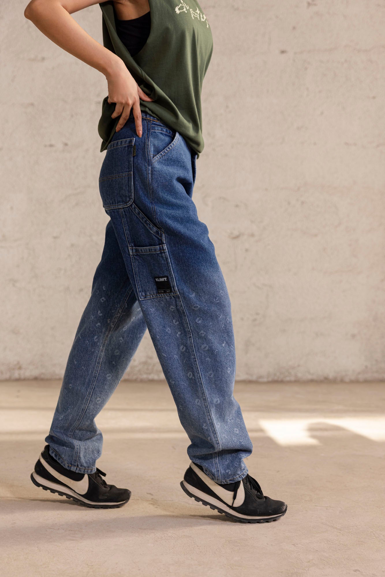 Faded Symbols Denim Jeans