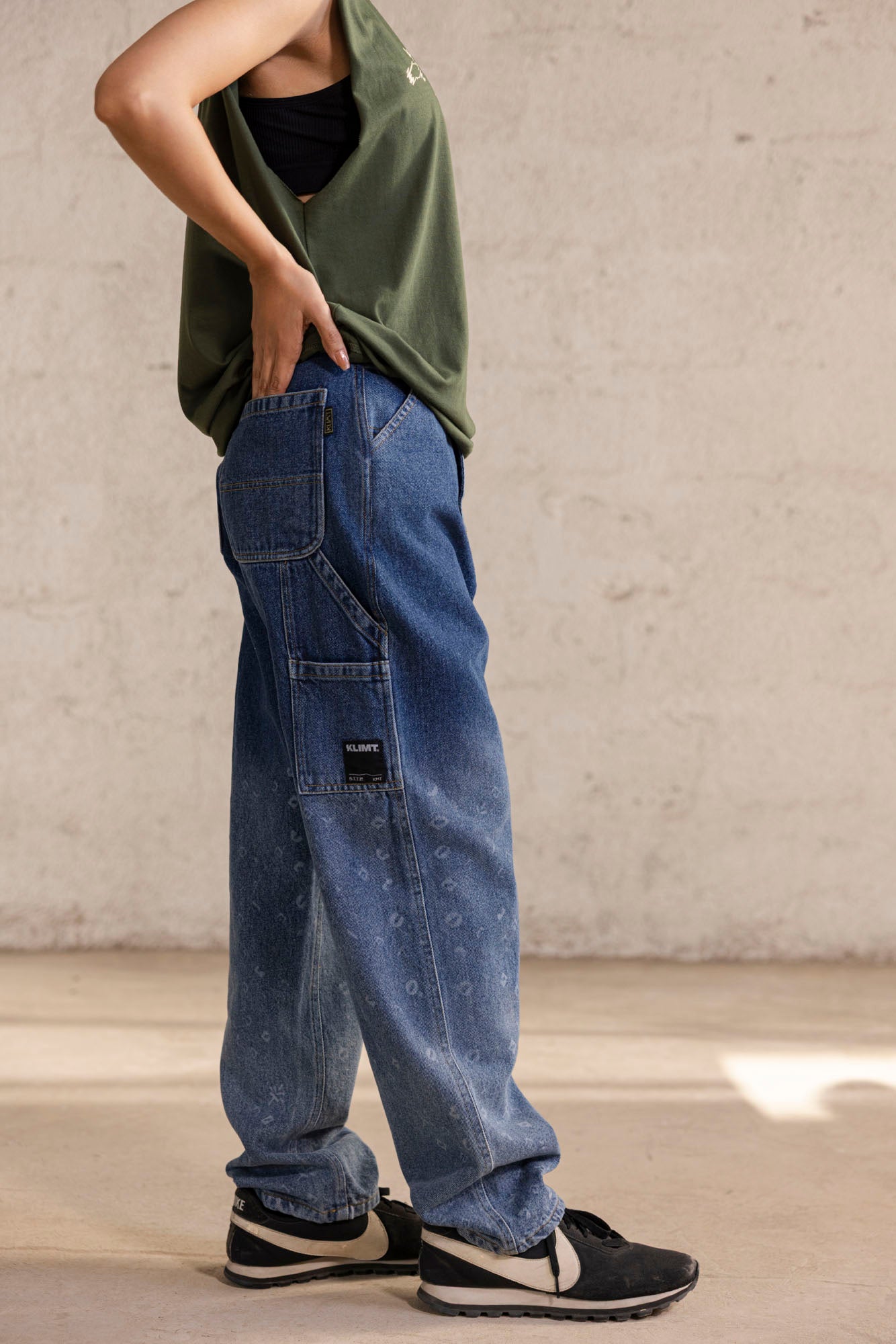 Faded Symbols Denim Jeans