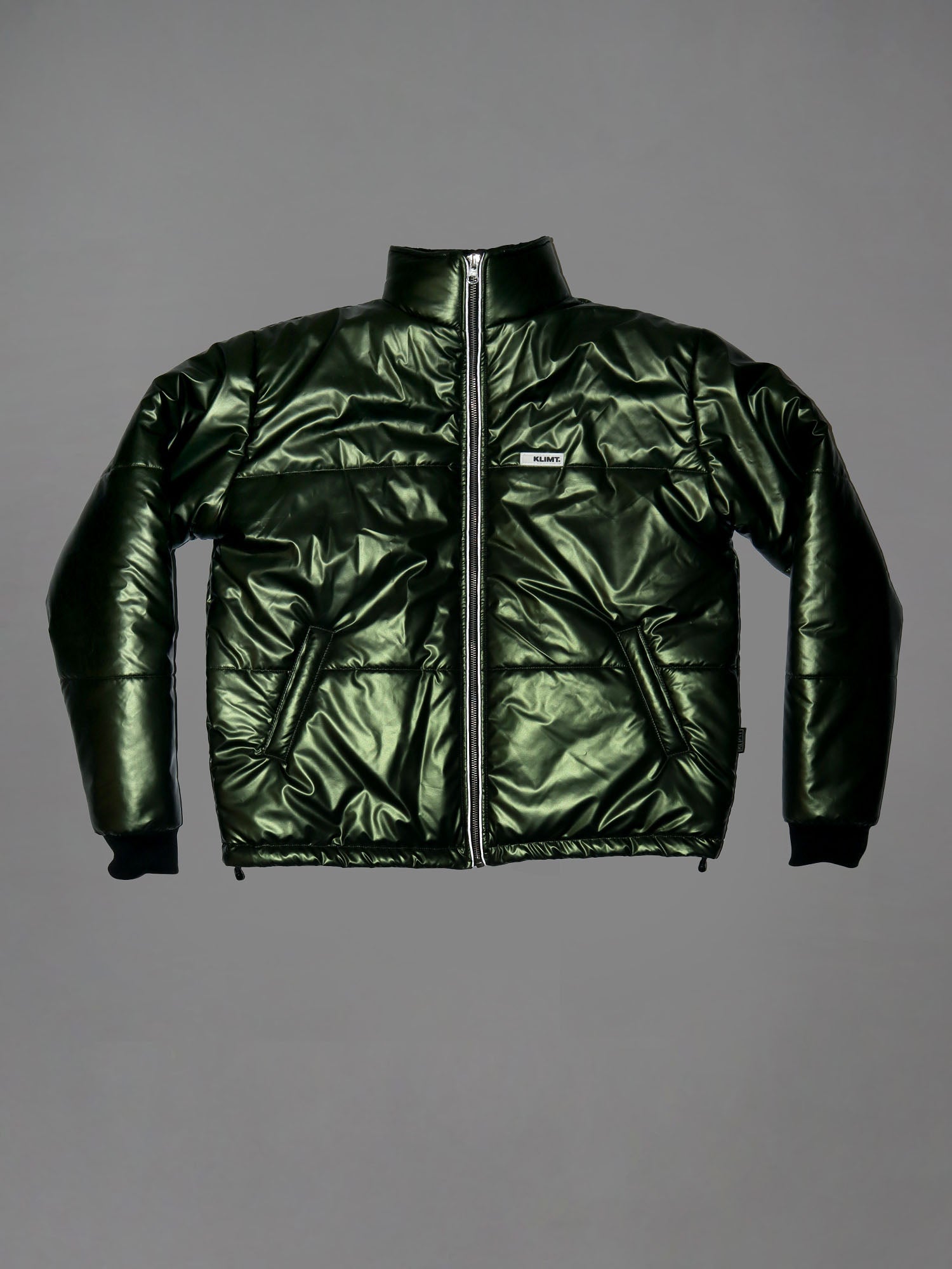 Green Metallic Puffer Jacket