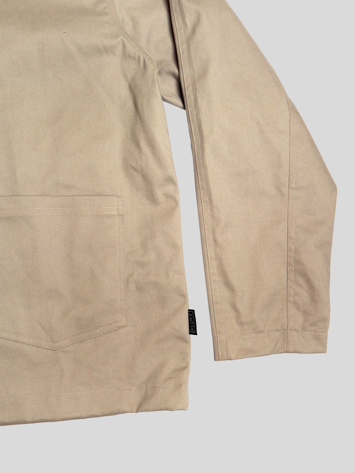 Khaki Twill Shacket