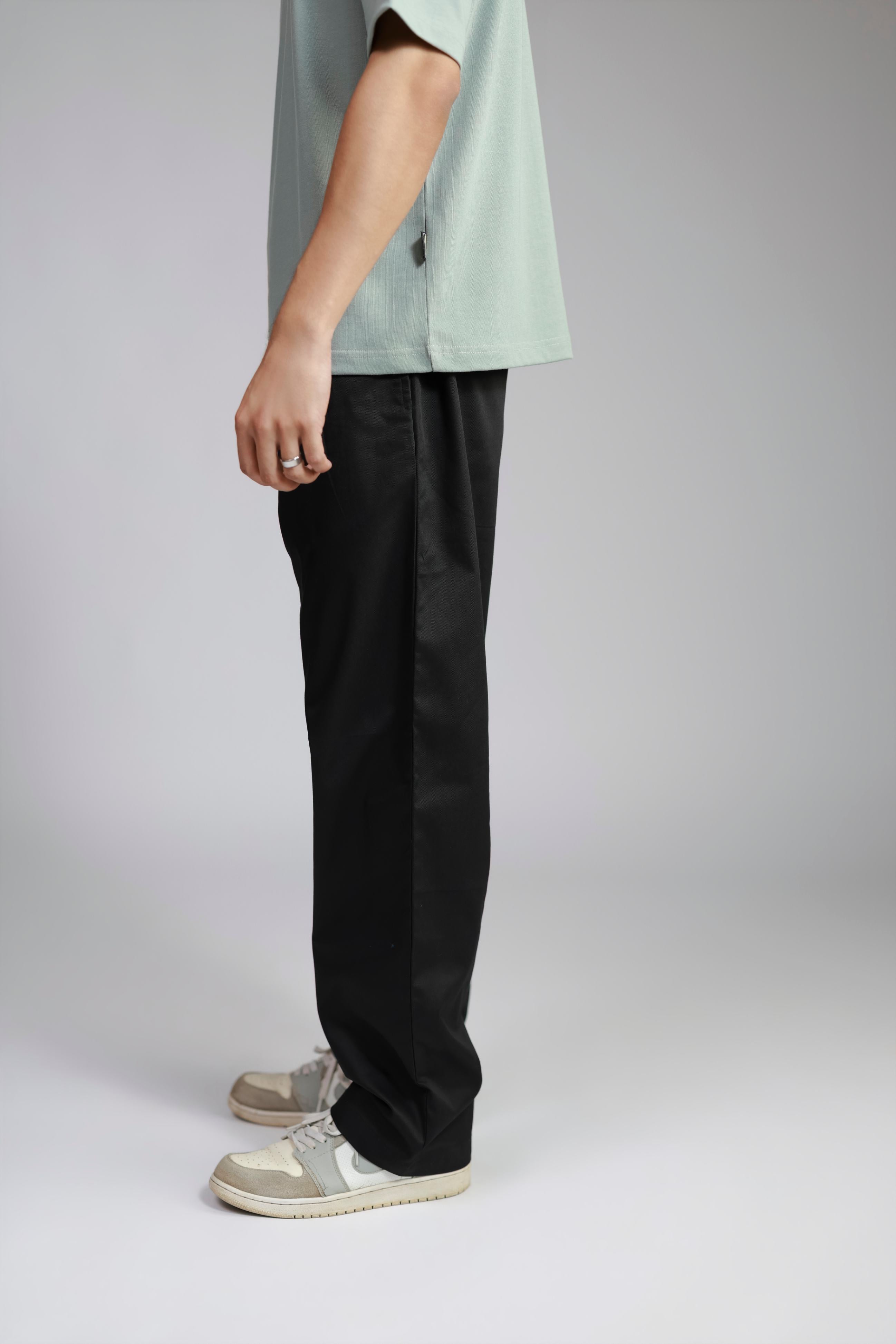 Black Pleated Pants