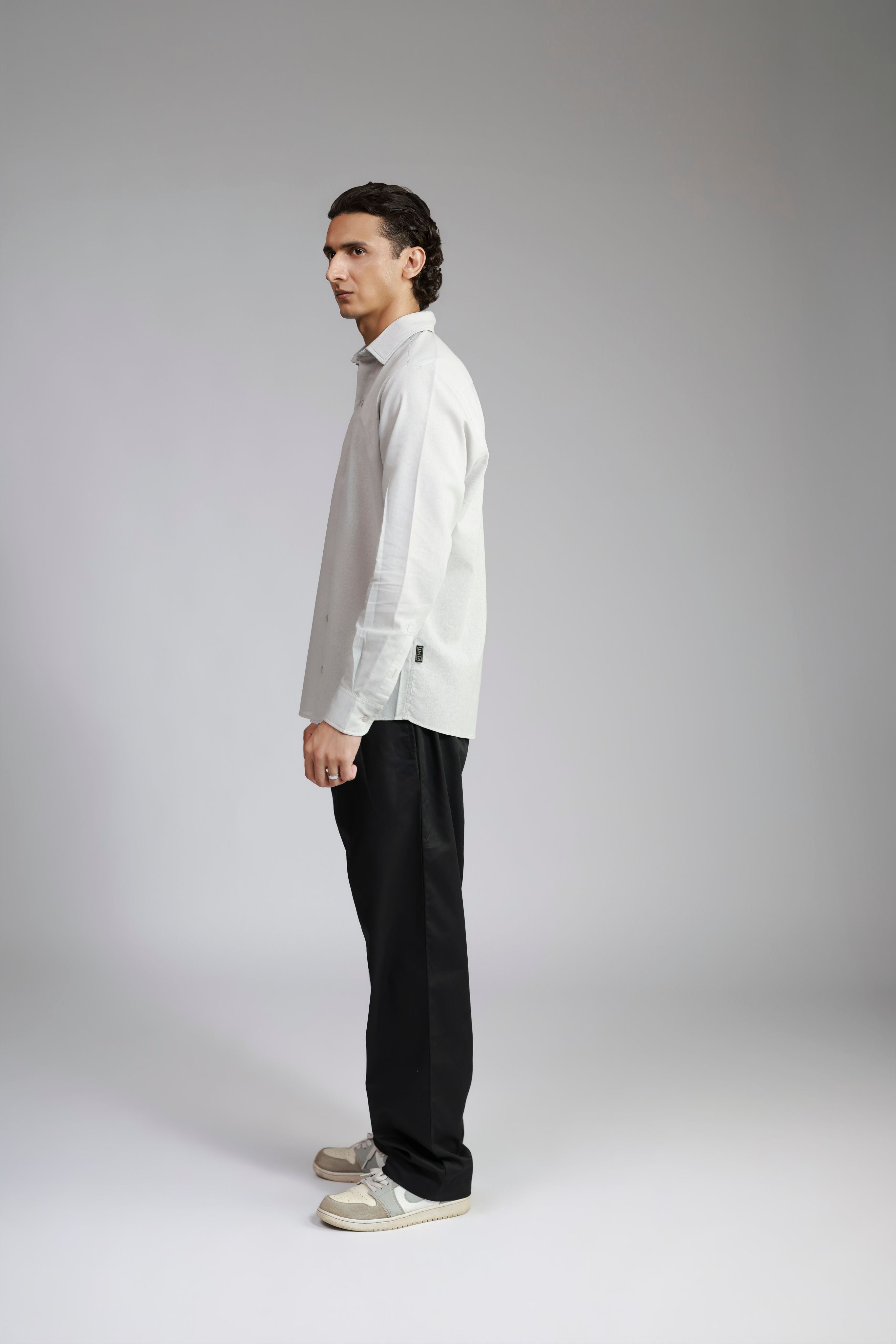 Linen Shirt - Light Grey