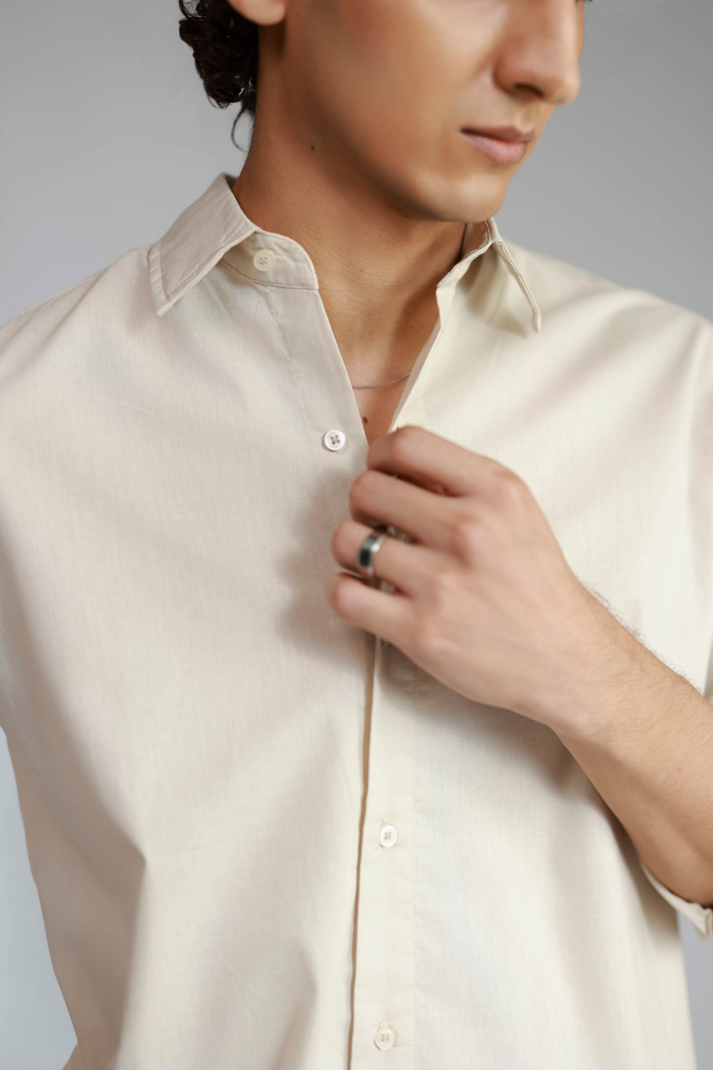 Linen Shirt - Beige
