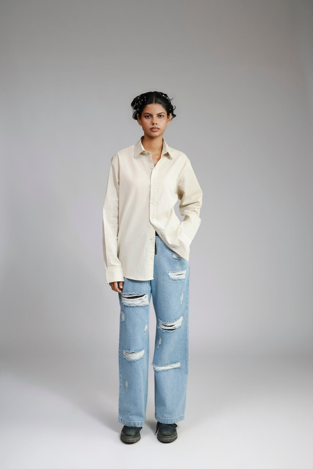 Linen Shirt - Beige