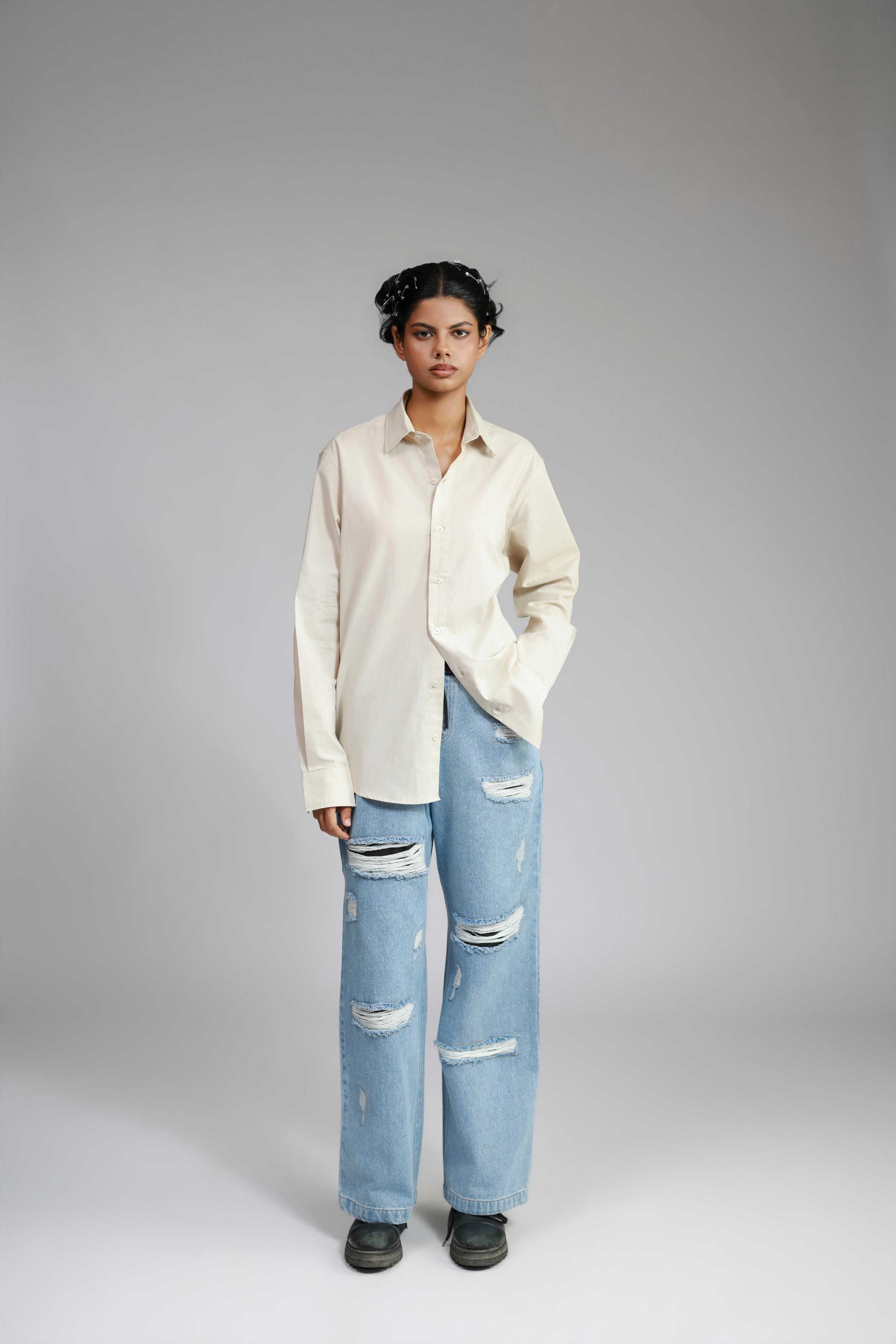 Linen Shirt - Beige