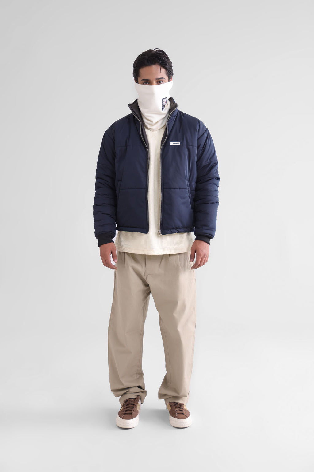 Indigo Blue Puffer Jacket